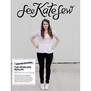 See Kate Sew Penelope Peplum Top Sewing Pattern