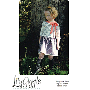 LilyGiggle Brigitte Bow Top & Dress Sewing Pattern