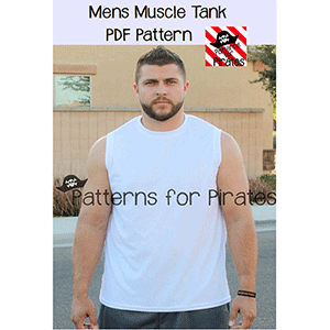 Patterns for Pirates Mens Muscle Tank Sewing Pattern