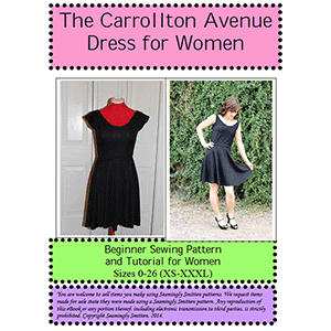 Seamingly Smitten Carrollton Avenue Dress for Women Sewing Pattern