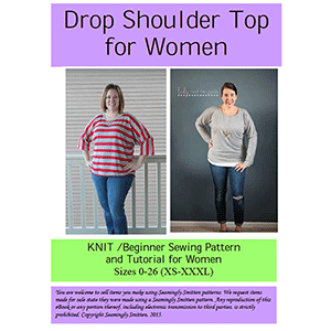 Seamingly Smitten Women\'s Drop Shoulder Top Sewing Pattern