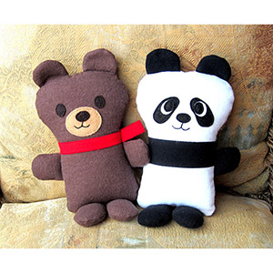 My Funny Buddy Teddy and Panda Bear Sewing Pattern