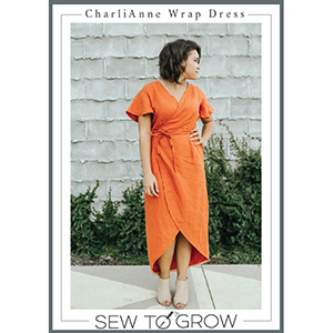 Sew to Grow CharliAnne Wrap Dress Sewing Pattern