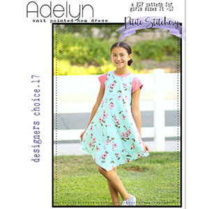 Petite Stitchery & Co. Girls Adelyn Point Dress Sewing Pattern
