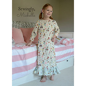 Seamingly Smitten Dream Catcher Nightgown for Girls Sewing Pattern