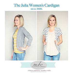 Mouse House Creations The Julia Women\'s Cardigan Sewing Pattern