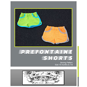 Made With Moxie Prefontaine Shorts for Kids Sewing Pattern
