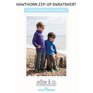 Titchy Threads Hawthorn Zip-Up Sweatshirt Sewing Pattern