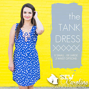 Sew Caroline Tank Dress Sewing Pattern