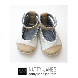 Delia Creates Natty Janes Baby Shoe Sewing Pattern
