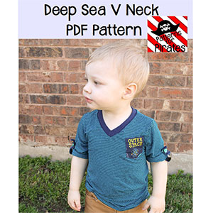 Patterns for Pirates Deep Sea V-Neck Sewing Pattern