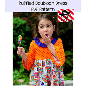 Patterns for Pirates Ruffled Doubloon Dress Sewing Pattern