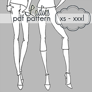 Jocole Ladies Basic Leggings Sewing Pattern