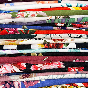 Floral Mystery Mix 1/4 Yard Knit Fabric Bargain Lot