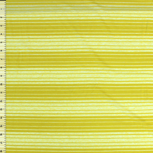 Chartreuse Multi Stripe Bamboo Jersey Blend Knit Fabric