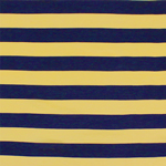 Banana Navy Rugby Stripe Cotton Jersey Blend Knit Fabric