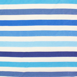 Blue Ombre Stripes Cotton Jersey Blend Knit Fabric