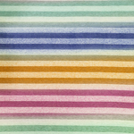 Ocean Ombre Stripes Cotton Slub Jersey Blend Knit Fabric