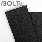 10 Yard Bolt Heather Charcoal Gray Solid Cotton Spandex Knit Fabric