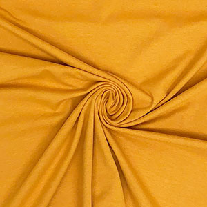 Half Yard Mustard Yellow Solid Cotton Spandex Knit Fabric