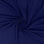 Navy Blue Solid Cotton Spandex Knit Fabric