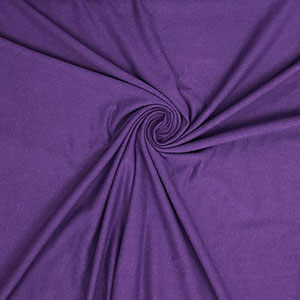 Royal Purple Solid Cotton Spandex Knit Fabric