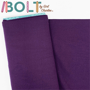 10 Yard Bolt Eggplant Purple Solid Cotton Spandex Knit Fabric