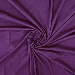 Half Yard Eggplant Purple Solid Cotton Spandex Knit Fabric