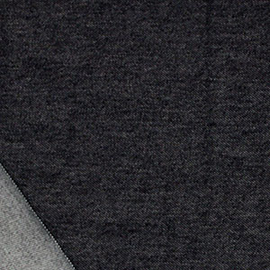 Half Yard Stretch Denim Black Cotton Spandex Blend Knit Fabric