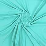 Aqua Blue Green Solid Cotton Spandex Knit Fabric