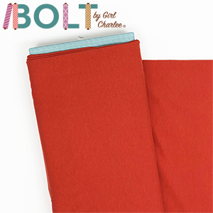 10 Yard Bolt Rust Orange Solid Cotton Spandex Knit Fabric
