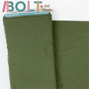 10 Yard Bolt Army Green Solid Cotton Spandex Knit Fabric