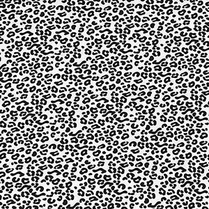 Black Leopard Animal Print Fabric