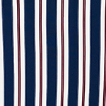 Navy Burgundy Vertical Stripes Double Brushed Jersey Spandex Blend Knit Fabric