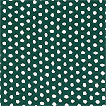 White Dots on Green Double Brushed Jersey Spandex Blend Knit Fabric