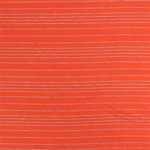 Heather Gray Multi Pinstripe on Tangerine Bamboo Jersey Spandex Blend Knit Fabric