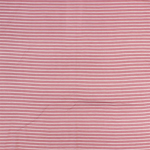 White Pinstripe on Dark Rose Cotton Jersey Spandex Blend Knit Fabric