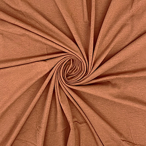 Caramel Brown Solid Cotton Spandex Knit Fabric