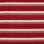Deep Red Multi Stripe on Oatmeal Modal Jersey Spandex Blend Knit Fabric