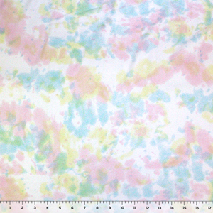 Half Yard Cotton Candy Tie Dye Double Brushed Jersey Spandex Blend Knit Fabric