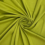 Chartreuse Green Solid Cotton Spandex Knit Fabric