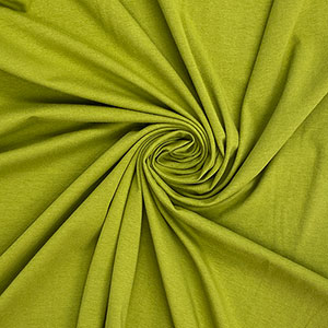 Half Yard Chartreuse Green Solid Cotton Spandex Knit Fabric