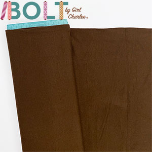 10 Yard Bolt Cocoa Brown Solid Cotton Spandex Knit Fabric