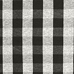Black Heather Gray Buffalo Plaid Cotton Spandex Knit Fabric