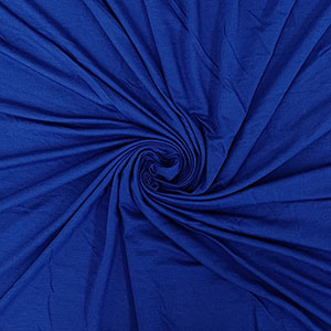 Royal Blue Solid Jersey Rayon Spandex Blend Knit Fabric