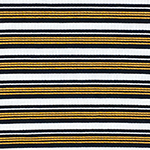 Marigold Black Retro Stripe Jersey Spandex Blend Ribbed Knit Fabric