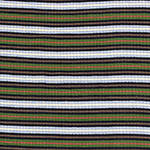 Pine Black Sky Retro Stripe Jersey Spandex Blend Ribbed Knit Fabric