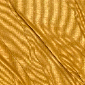 Half Yard Mustard Gold Solid Jersey Spandex Blend Ribbed Knit Fabric