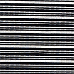 Black White Multi Stripe Jersey Spandex Blend Wide Wale Ribbed Knit Fabric