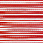 Coral White Multi Stripe Jersey Spandex Blend Wide Wale Ribbed Knit Fabric